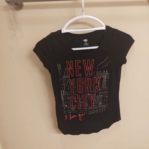 Black short sleeve top